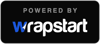 Powered by Wrapstart — dark badge