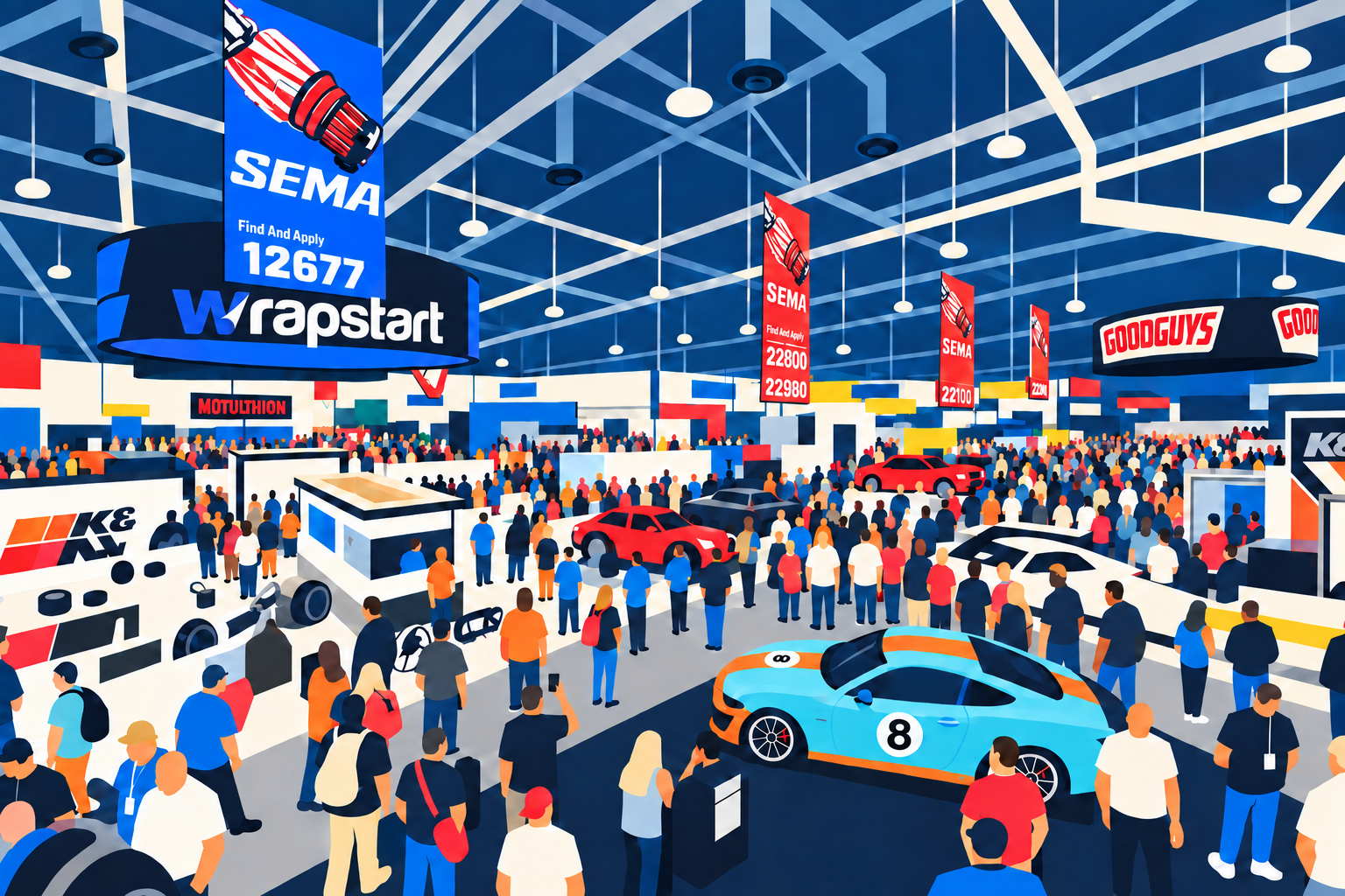 The show floor